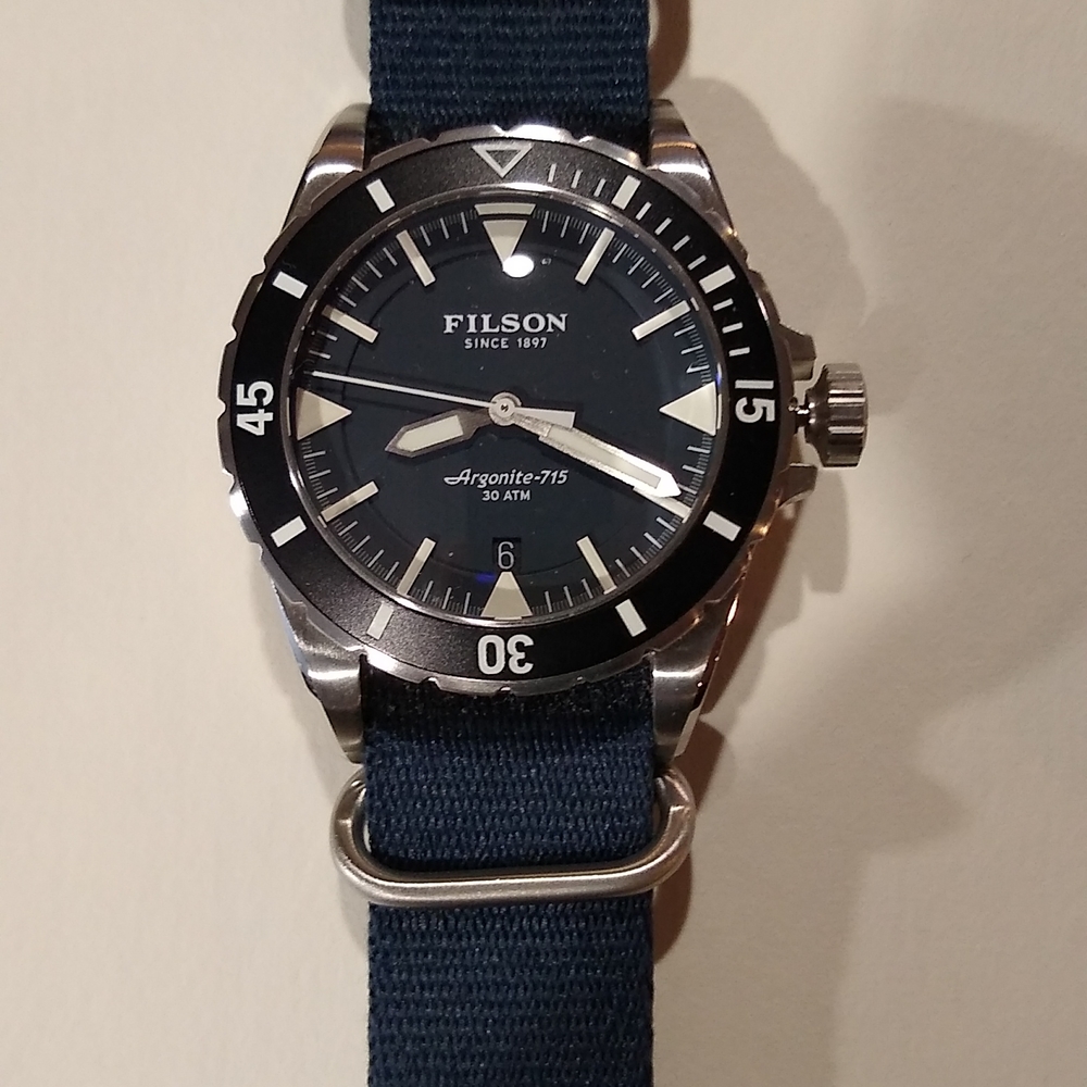 Filson made by Shinola Dutch Harbor dive watch mens